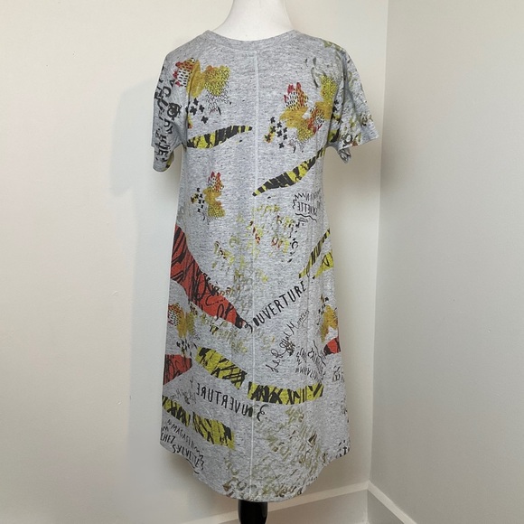 Inoah Gray Mini Dress | Rare | Pockets | Wearable Art | USA | Small - Picture 3 of 11